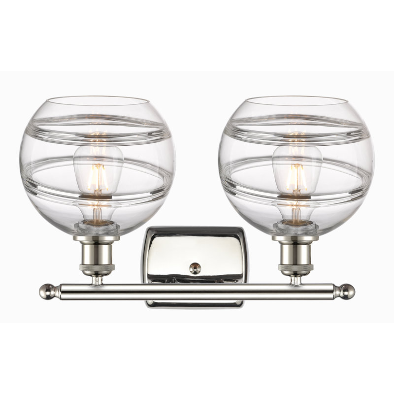 Bienes 2 - Light Dimmable Vanity Light, Clear, Polished Nickel
