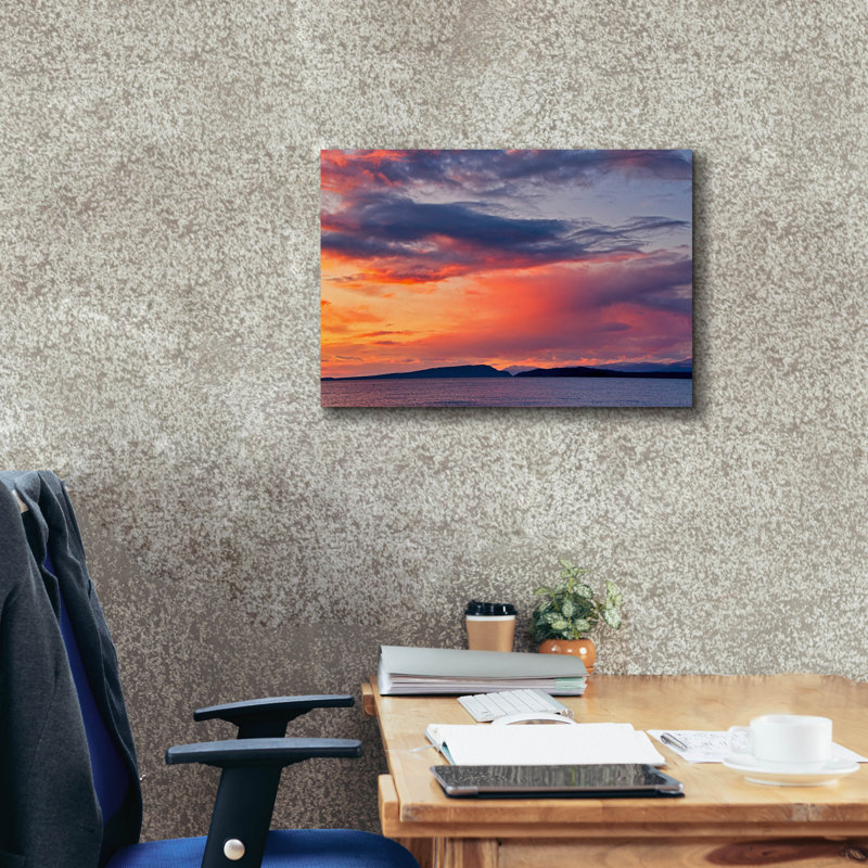  «Sunrise At Goose Spit 60» par Chuck Burdick, art mural sur toile, 26 po x 18 po, H 18 po x l 26 po