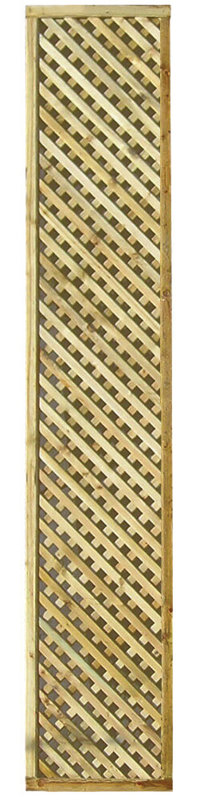 Brylynn 183cm W Wood Lattice Panel Trellis, 30cm H x 183cm W x 30cm D