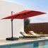 11' × 9' Outdoor Cantilver Umbrella With Weighted Base
