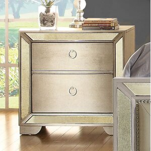 Metzger 2 Drawer Nightstand