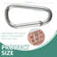 50 Pack Aluminum Carabiner Key Hook Keychain Buckle D Shape Spring Clip Snap