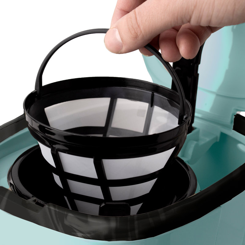 Haden Heritage 12 Cup Coffee Maker and 4 Slice Wide Slot Toaster, Turquoise