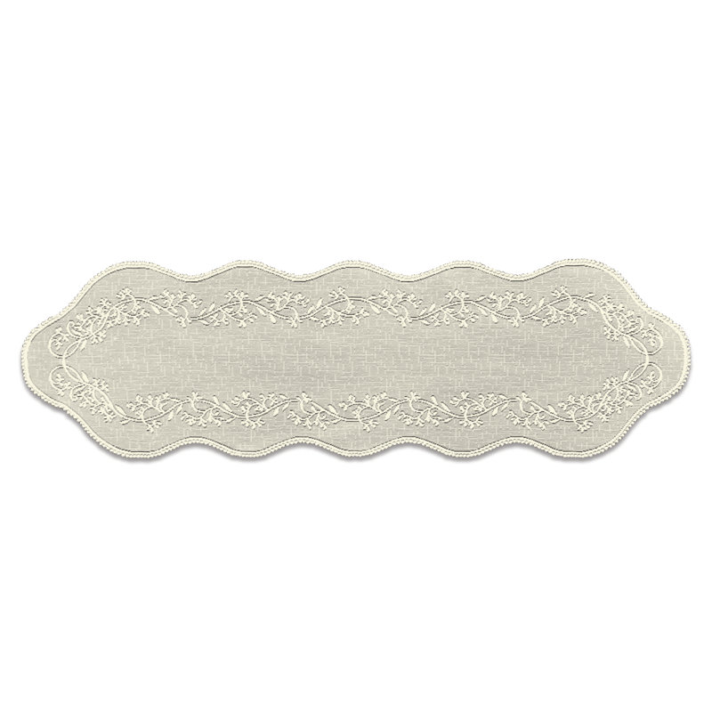Chemin de table Medena, L 54 po x l 14 po, Beige