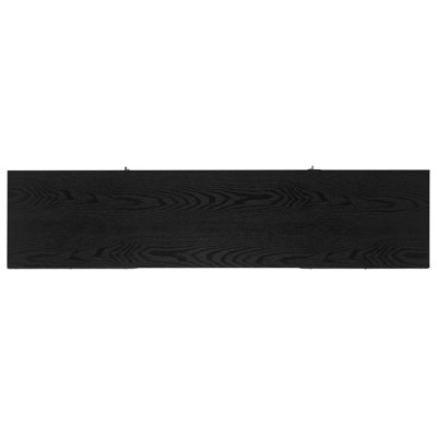 Presque Rectangular TV Stand for TV's up to 75" in Black Grain