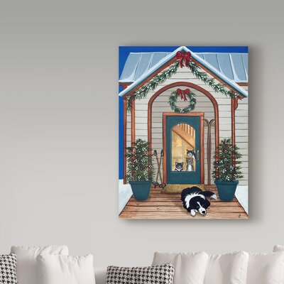 Waiting For Santa Claws' Acrylic Painting Print on Wrapped Canvas -  Trademark Fine Art, ALI36606-C1419GG