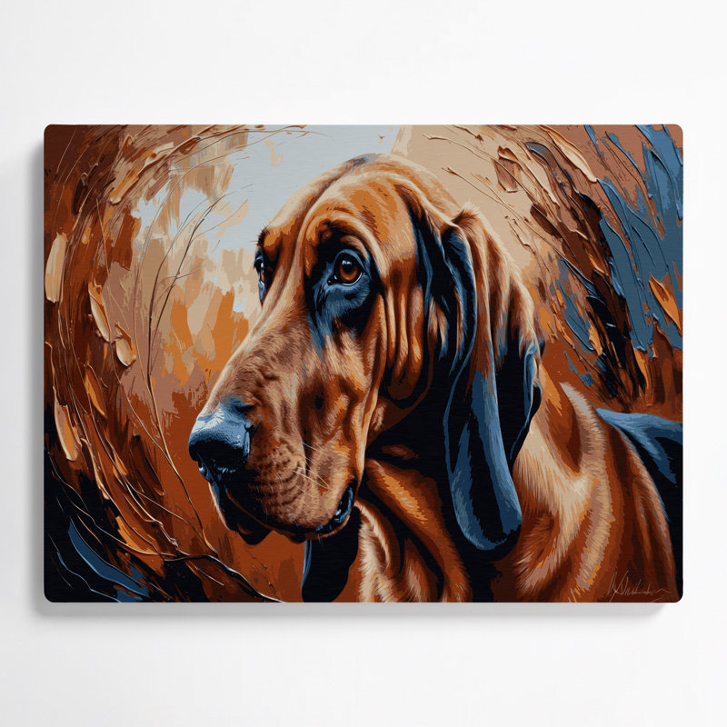 «Dogs», art mural brun en métal, H 11 po x l 14 po