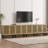 Storage Cabinet,126" Farmhouse Buffet Cabinet With Metal Base And Adjustable Shelves,sideboard Coffee Bar Cabinet With 8 Doors For Dining Room,living Room,oak