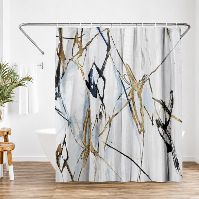 Rideau de douche abstrait Moonstruck par PI Creative Art