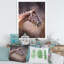 Portrait de cheval brun - Photographie sur toile-60162022-60162025