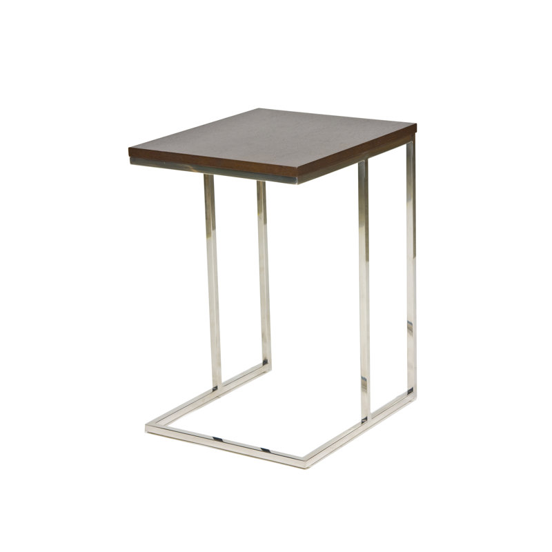Table de bout Hampshire C, Argent / espresso