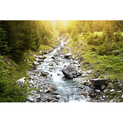 " River Flowing With Rocks "