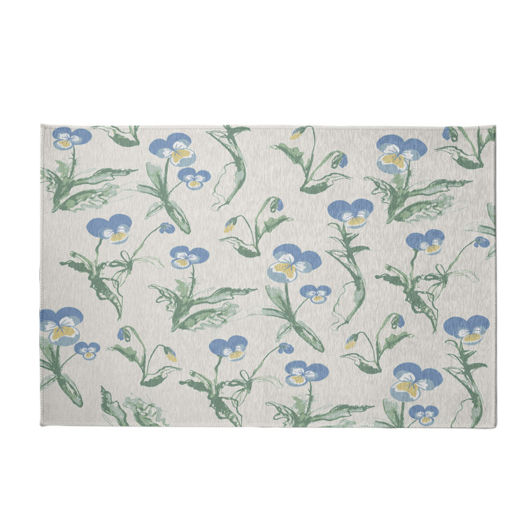 Alvordton Chenille Floral Indoor Rug