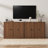 Buffet Cabinet With 3 Door, Kitchen Storage Cabinet With Adjustable Shelf, Coffee Bar Accent Cabinets For Living Room, Entryway, Walnut-1654900051