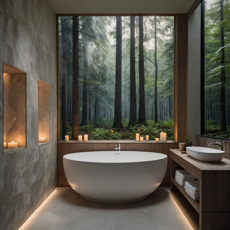 1500mm x 1500mm Freestanding Stone Bathtub