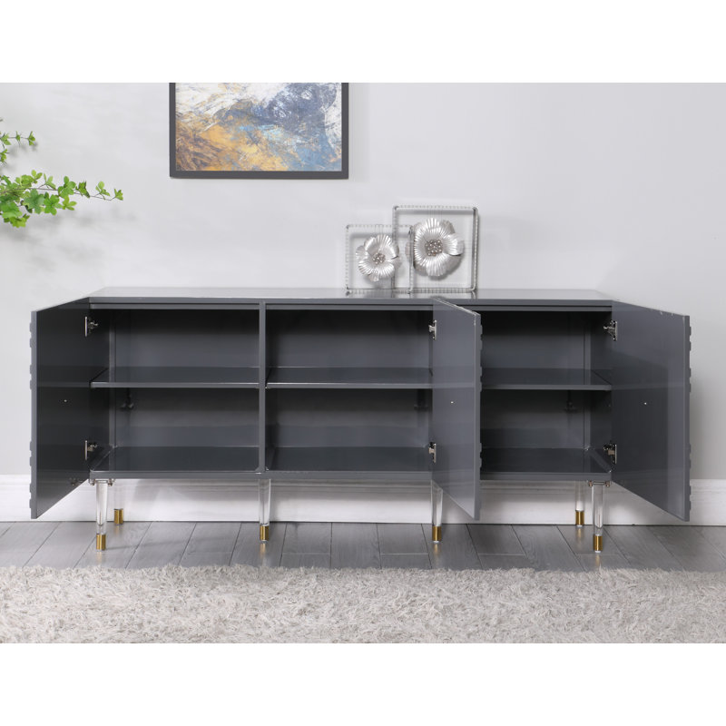 Buffet gris Blaine , gris