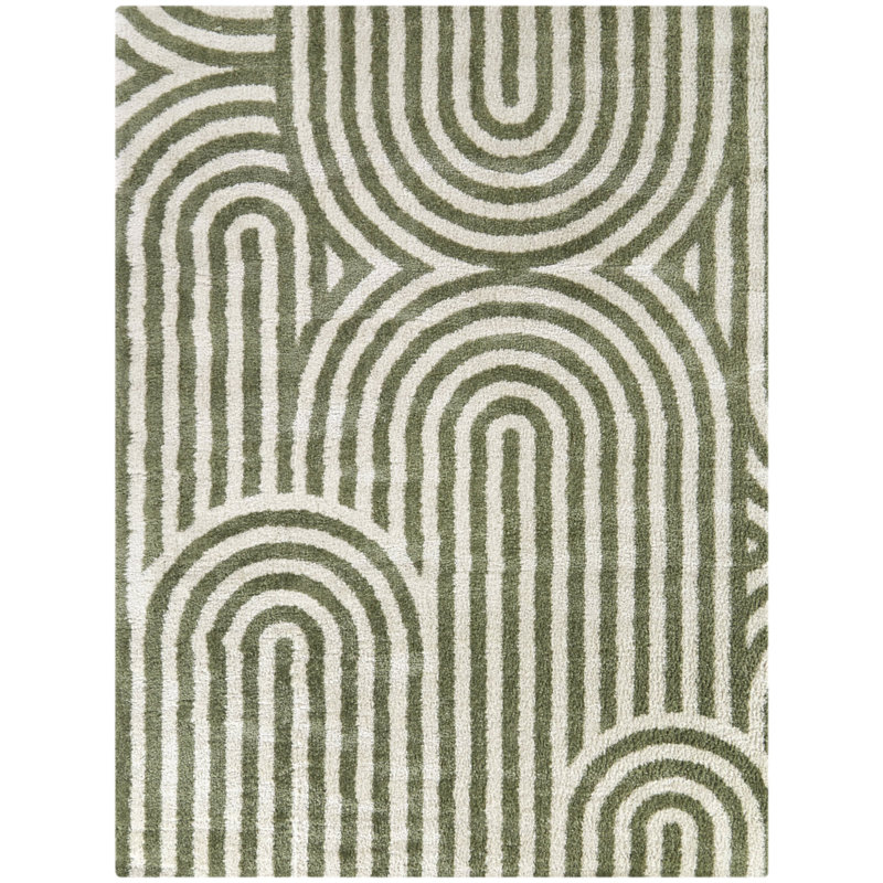 Gwendelynn Striped Indoor Rug, Rectangle 5'3" X 7'