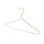 Harbour Housewares - Gold Metal Wire Clothes Hangers - Set of 10