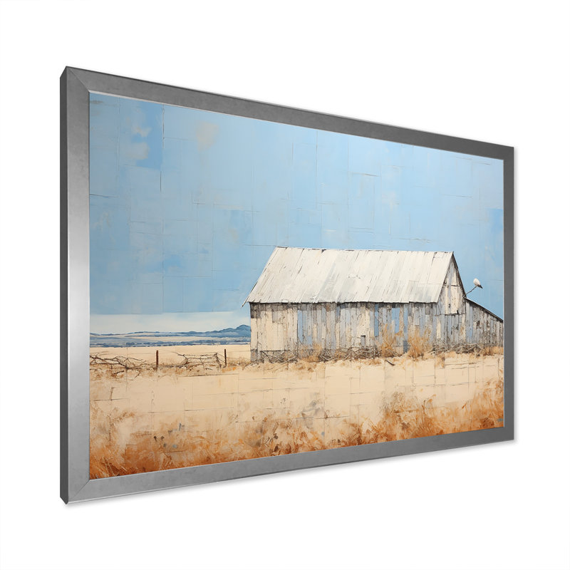 Farmstead Elegance Countryside II, Cadre simple argenté, H 12 po x l 20 po x P 1 po