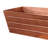 35.5" Copper Plated Galvanized Steel Rectangular Window Box Planter with Embossed Design and Drainage Holes