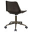 Chaise de bureau ajustable rembourrée brune