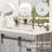Erommy 32" Farmhouse Single Bathroom Vanity With Ceramic Top, Sliding Barn Door Sink Vanity, Gray