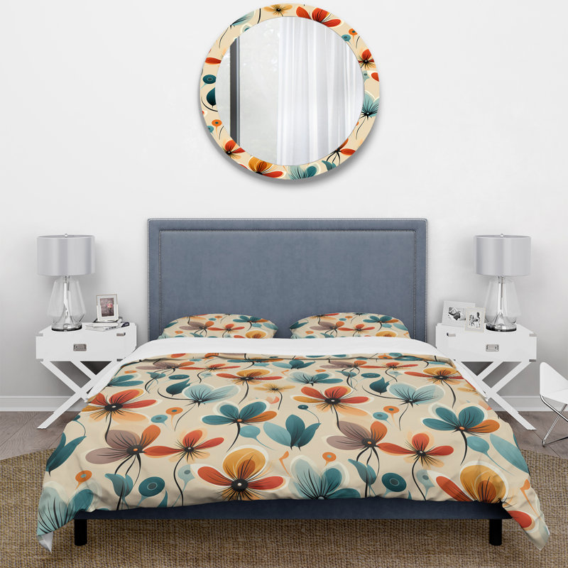 Ensemble de housse de couette Midcentury Modern Revival - Microfibre polyester Midcentury