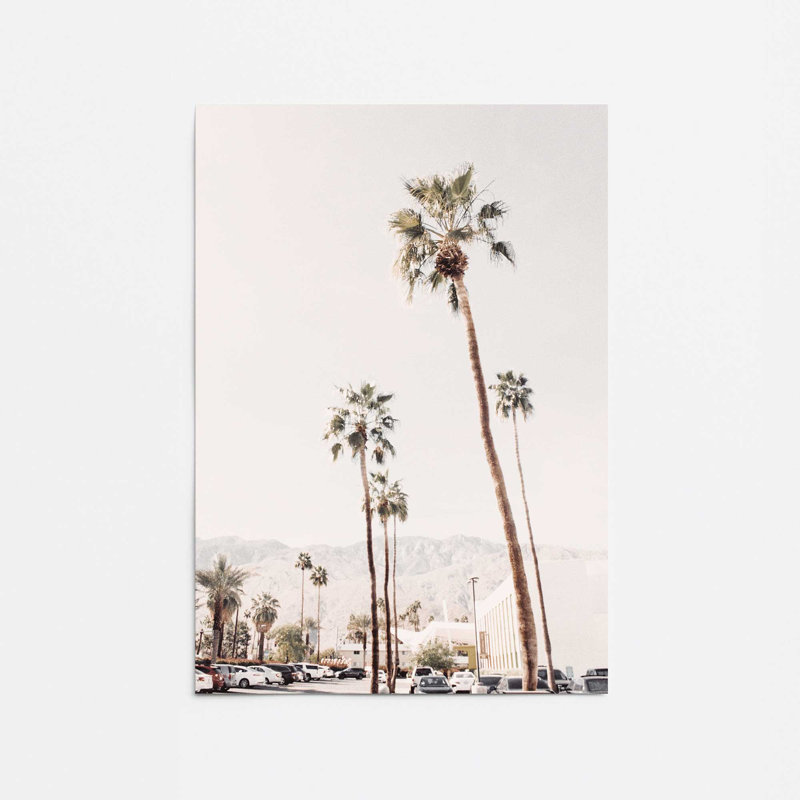 «Towering Palms», impression roulée, Papier, H 10 po x l 8 po x P 0,1 po