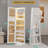 Modern Beige Yellow Triangular Jewellery Armoire With LED Lights, Full-Length Mirror, And 360° Swivel Base-98969562
