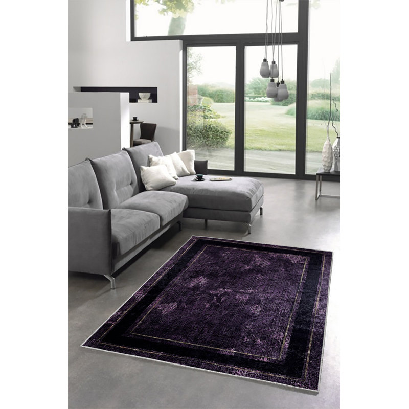 Eco-Friendly Area Rug (2 ft x 3.3 ft), 100% Polyester, 650 g/m² | Antibacterial & Non-Slip PVC Dot Underside, Pile Height: 0.2 inches | Machine Washable, Digital Print Design, Perfect for Living Room & Bedroom Decor
