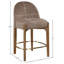 Tabouret de comptoir rembourré en tissu Maud-121555374