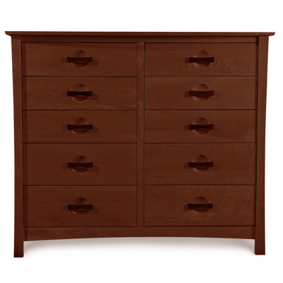 Commode en bois massif à 10 tiroirs Berkeley