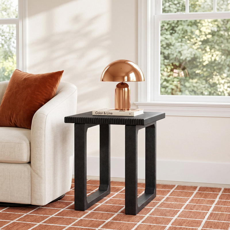 Urbana Solid Wood End Tables, Black
