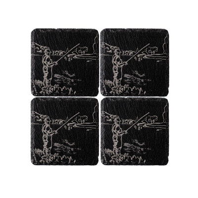 Rectangle 4 Piece Coaster Set