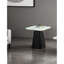 Contemporary Style 3Pc Table Set 1X Square Coffee Table 2X Square End Table Faux Marble Soft Curved Edges Top Primary Living Room