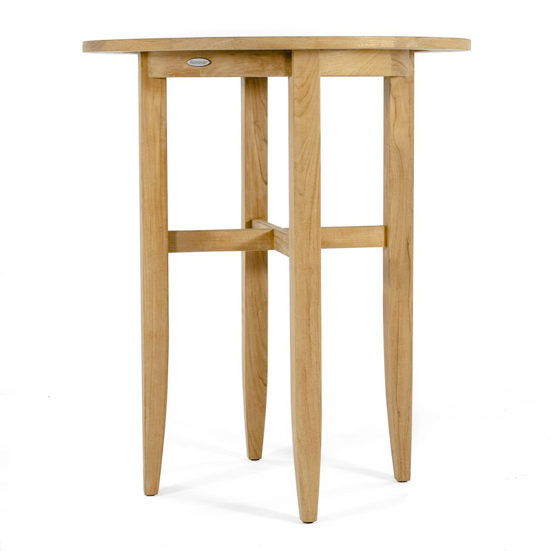 Outdoor Round Teak Bar Table