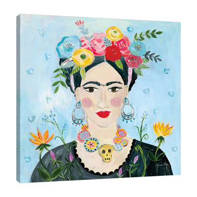 «Homage To Frida II épaules», toile tendue par Farida Zaman
