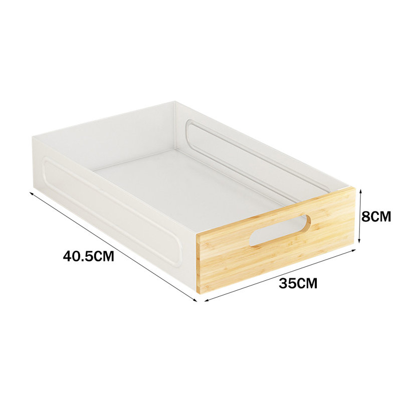 Nakiaya Wood Pull Out Drawer, 8cm H x 35cm W x 40.5cm D