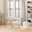 Wood Frame Upholstered Armchair Accent Chair-2049320926-2049320924