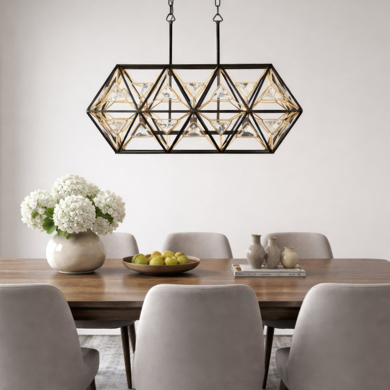 Luminaire suspendu linéaire 3 L Marcia