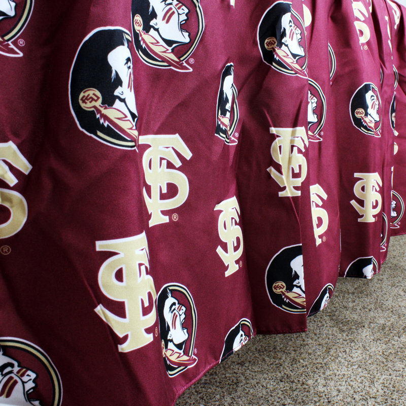 NCAA Ruffled Bed Skirt, King, Florida State