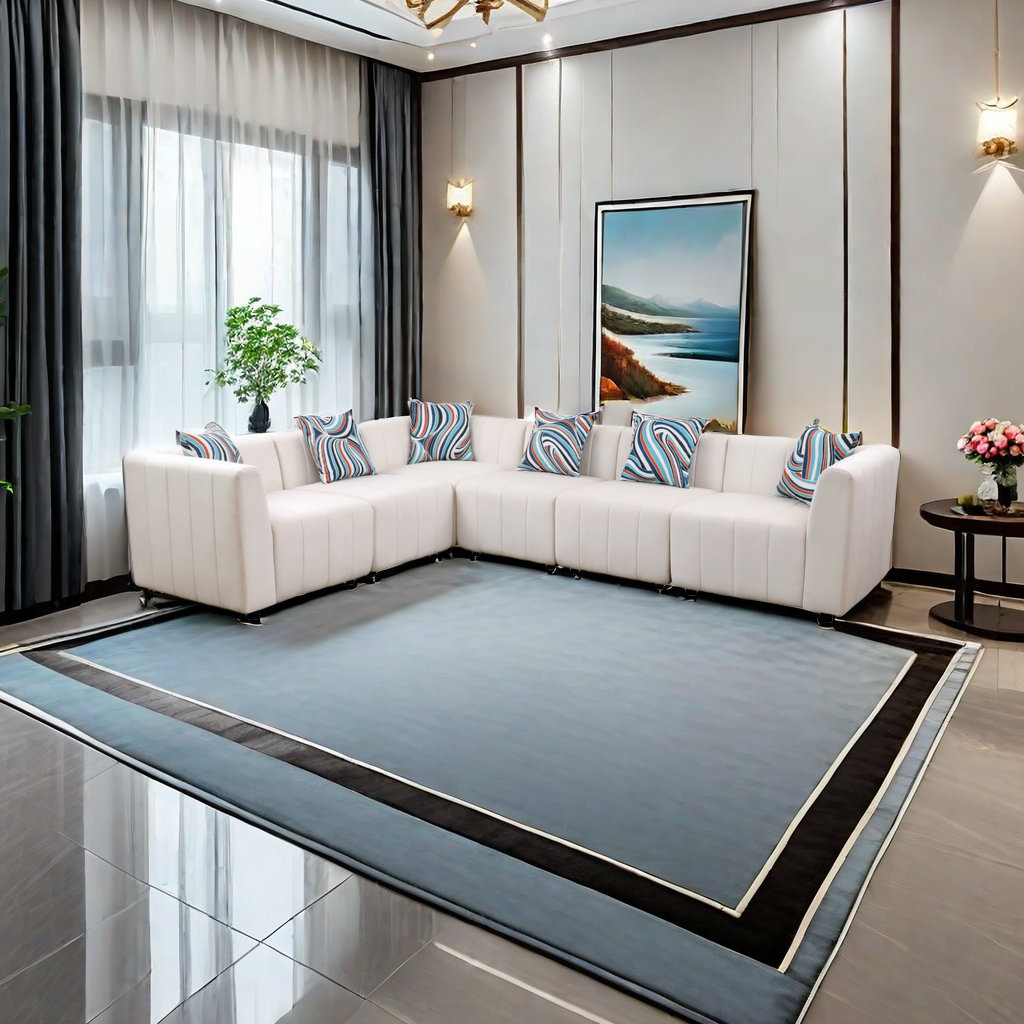 Latitude Run?? KOKO White Microfiber Minimalism Living Room Lounge Sofa