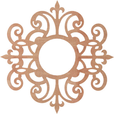 Médaillon de plafond en bois Dijon