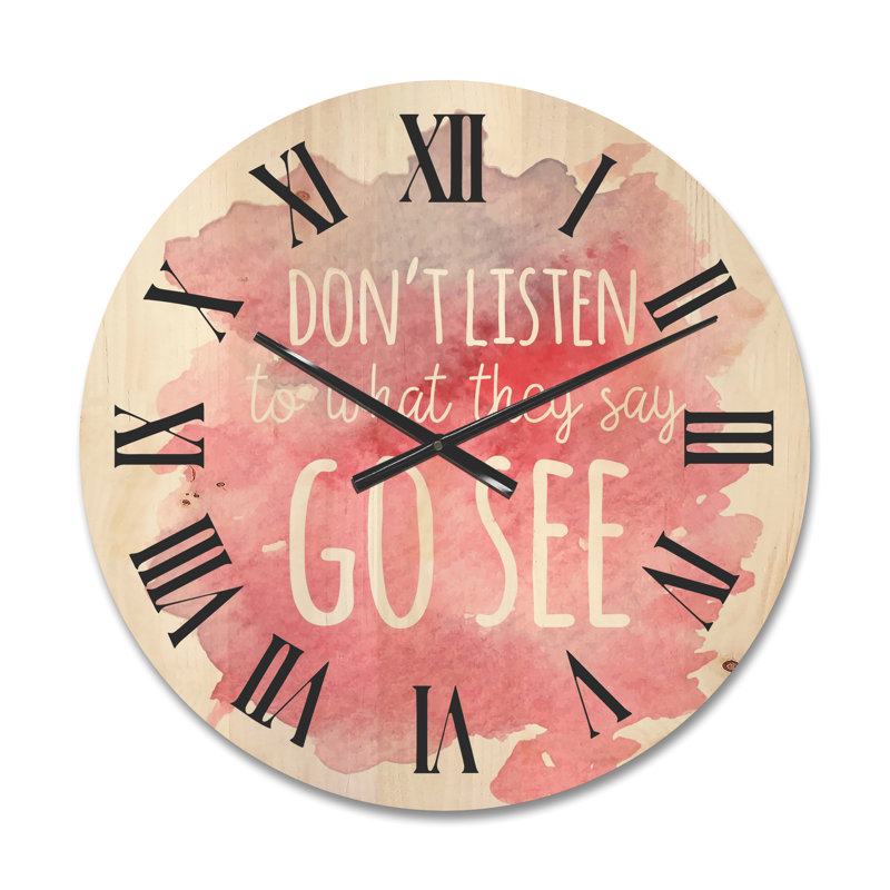 Horloge murale en bois, Moyenne
