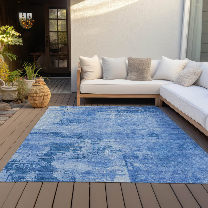  Tapis intérieur / extérieur lavable à la machine Chayden ACN1062, Rectangle 8' x 10'