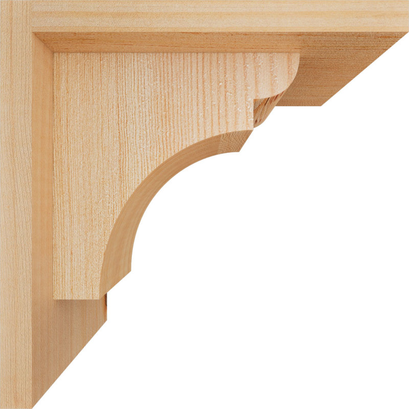 Yorkshire Yorktown avec plaque arrière, H 8 po x l 5,5 po x P 8 po, Sapin de Douglas, Lisse