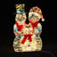 Décoration de Noël familiale de bonhommes de neige pré-illuminés en 3 pièces, ensemble de bonhommes de neige en maille métallique pour la décoration intérieure et extérieure des fêtes