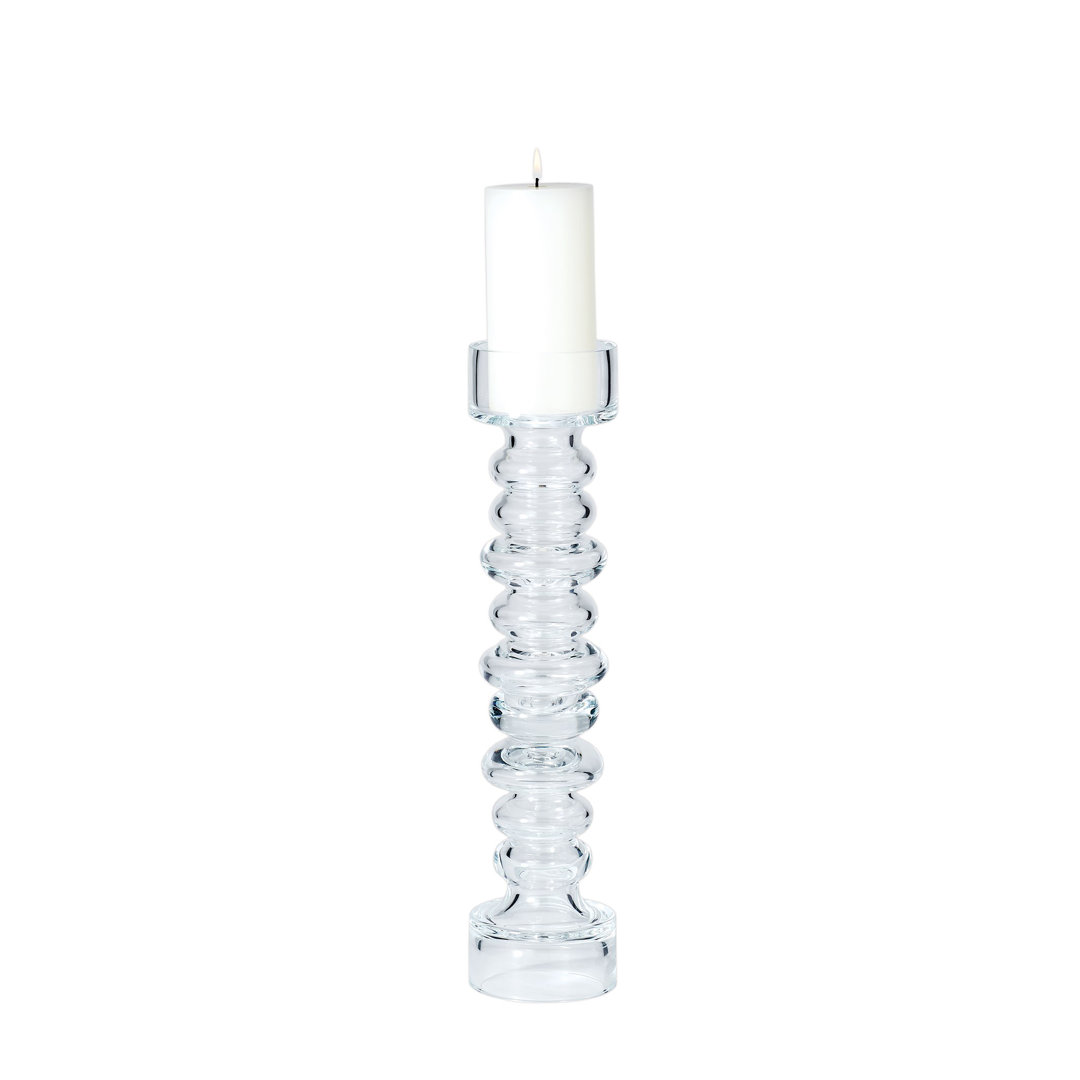 Glass Ribbed Candleholder/Vase Global Views 