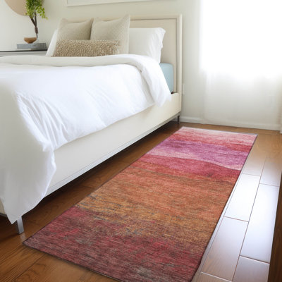 Machine Washable Indoor/Outdoor Cinead ACN1699 Blush Rug
