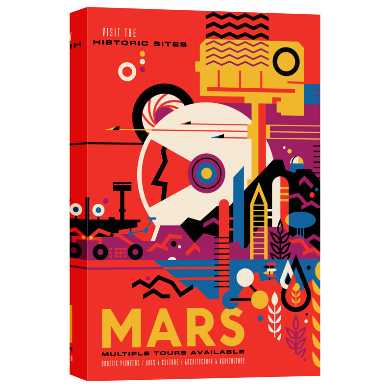 Visions of the Future: Mars Wrapped Canvas Graphic Art Print on Canvas, 60" H x 40" W x 1.25" D